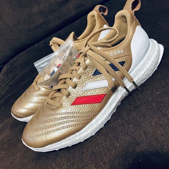 New Adidas Ultraboost KITH COPA mundial 18 leather Golden Goal Pack 7 Mens - Picture 3 of 14